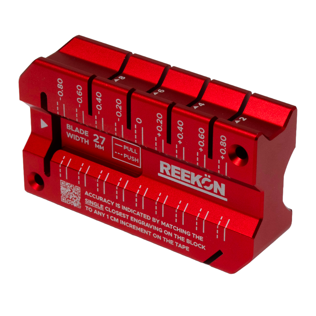 Tape Measure Accuracy Block — REEKON Tools
