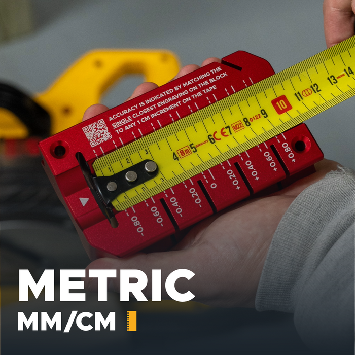 Tape Measure Accuracy Block (Backordered - Shipping Late May)