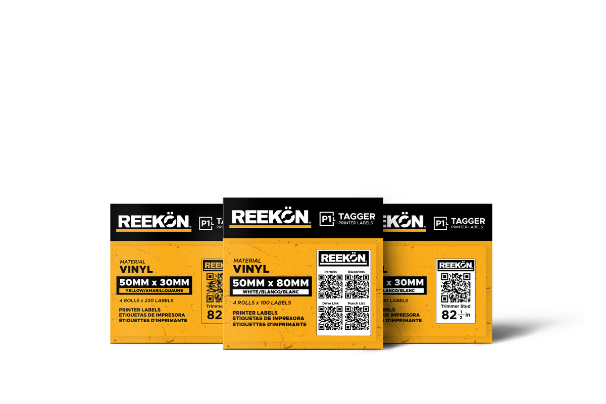 Label P1 P1L Tagger Construction Printer Labels | REEKON — REEKON Tools