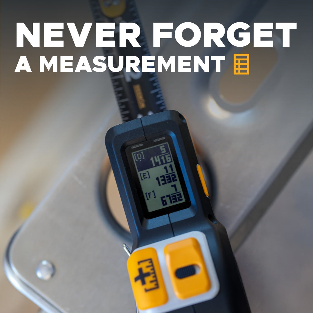 REEKON T1M Utility digital tape measure in use on a jobsite